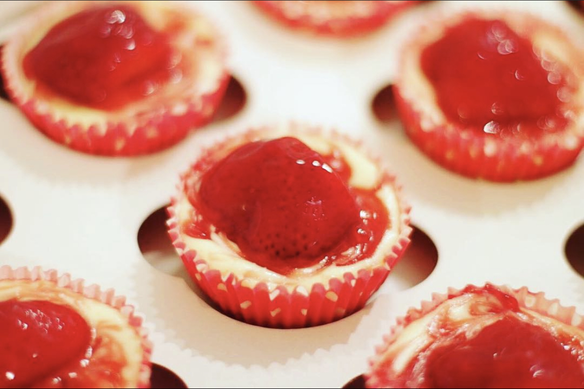 strawberry cheesecake cupcakes